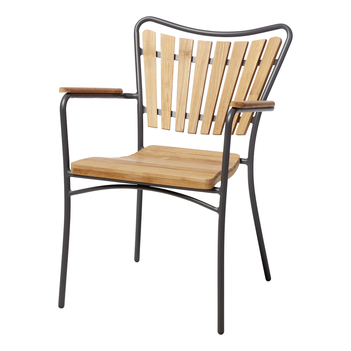 Set dining Cinas Ellen 110 cm si 4 scaune antracit