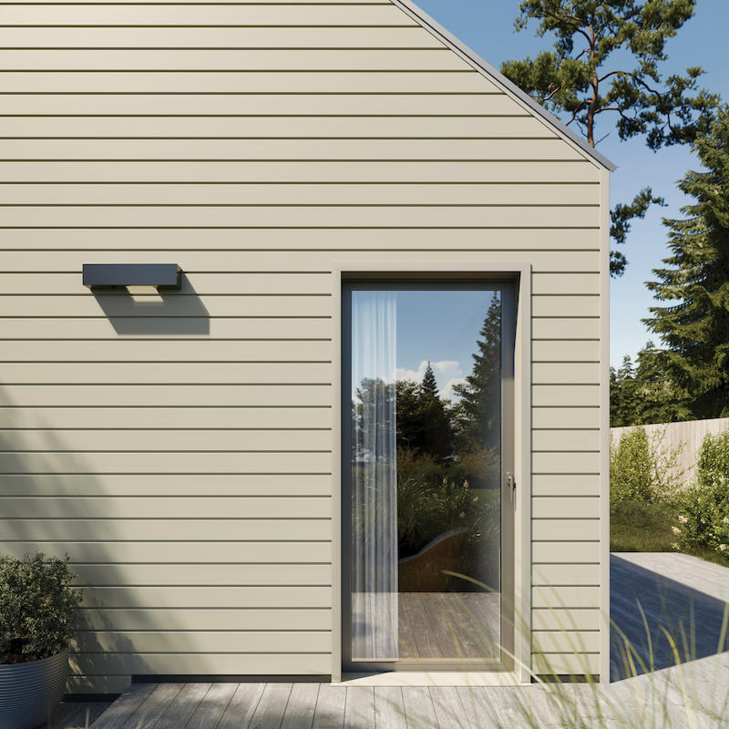 Lambriu pentru exterior siding vinil Vifront Unicolor Light Olive SV-05 (1 cutie/7.5 mp)