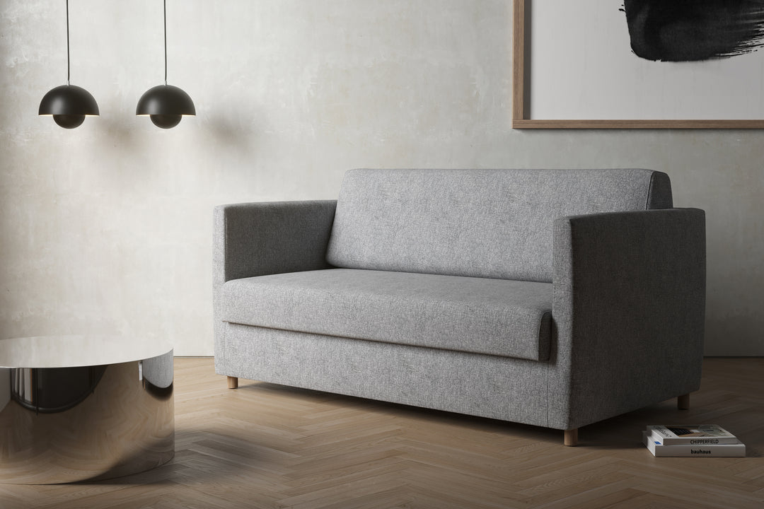 Canapea extensibilă Innovation Living Olan, tapițerie 565 Twist Granite - fotografie de ambianță