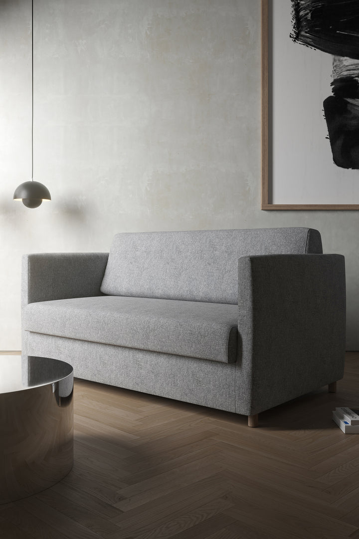 Canapea extensibilă Innovation Living Olan, tapițerie 565 Twist Granite - fotografie de ambianță
