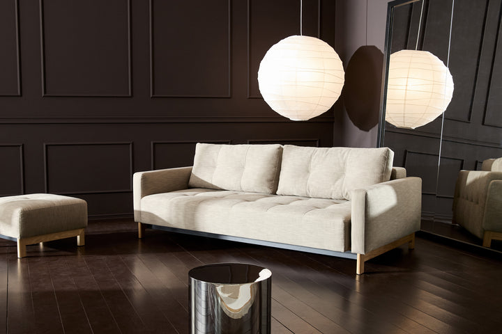 Canapea extensibilă Innovation Living Pyxis Del, tapițerie 587 Phobos Mocha - fotografie de ambianță