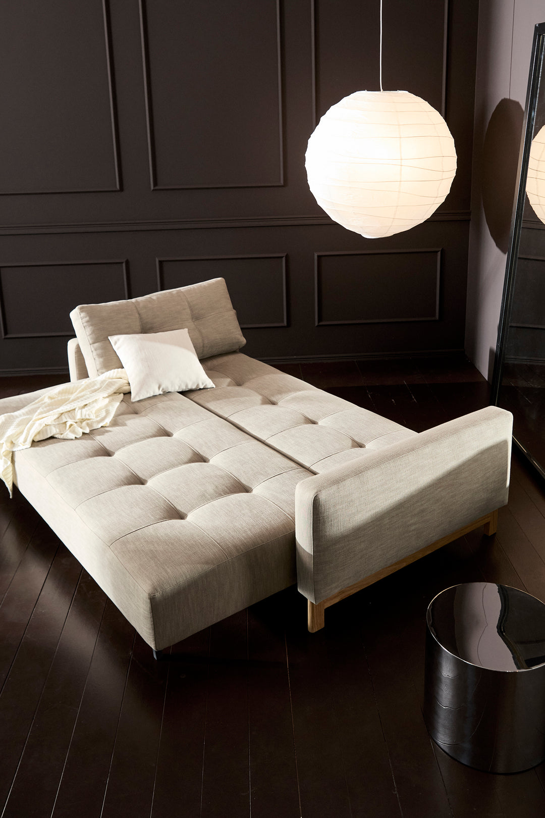 Taburet Innovation Living Pyxis, tapițerie 587 Phobos Mocha - fotografie de ambianță