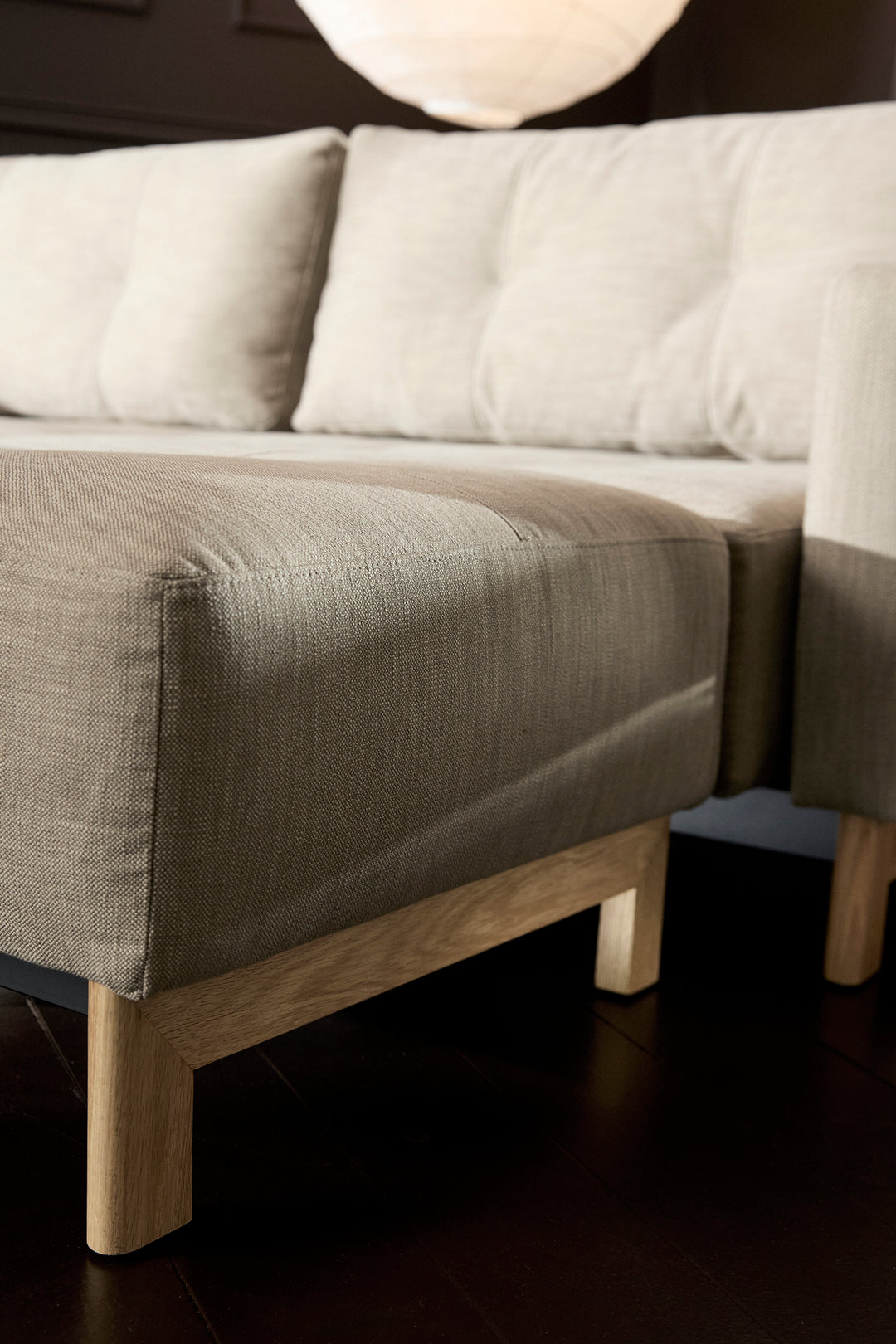 Taburet Innovation Living Pyxis, tapițerie 587 Phobos Mocha - fotografie de ambianță
