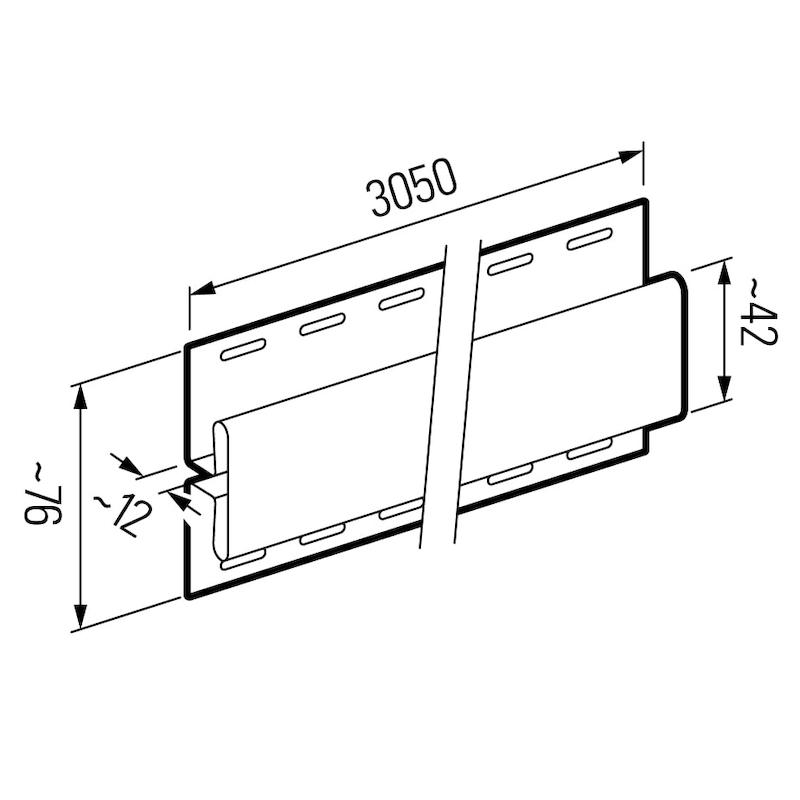 The Decorators: Profil imbinare SVPU-18 pentru lambriu exterior VOX, Stejar Winchester, 3.05 m, pachet 5 bucati