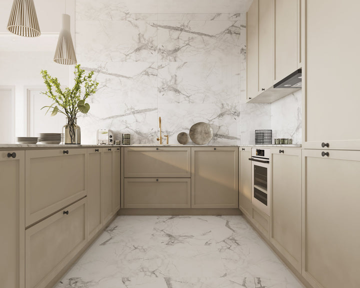 Pardoseala SPC Stone VOX 60x60 Calacatta Snow, 1 cutie 1.44 mp VOX Profile