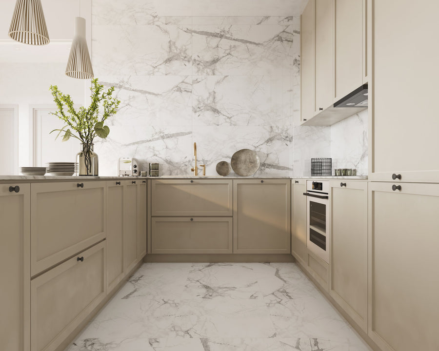 Pardoseala SPC Stone VOX 60x60 Calacatta Snow, 1 cutie 1.44 mp VOX Profile