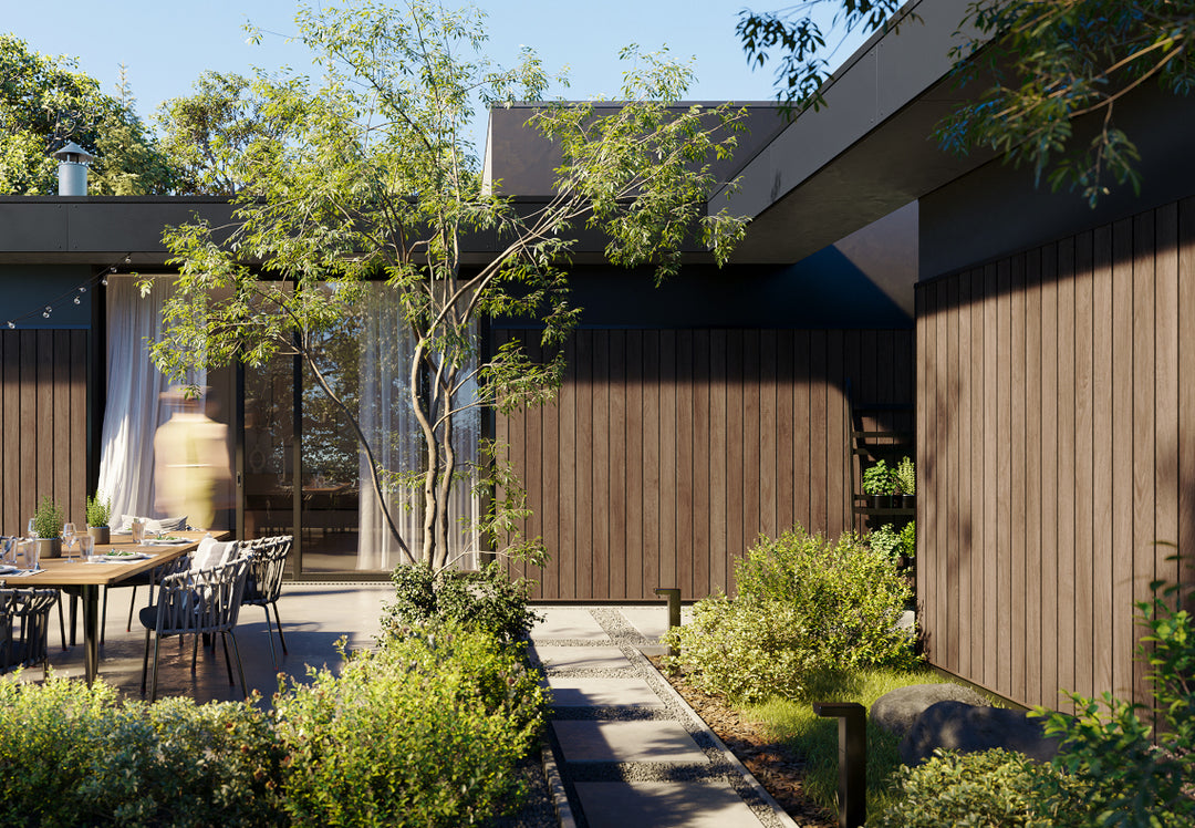 Placare pentru exterior Solvo VOX Stejar Ciocolata V-Black SO-01