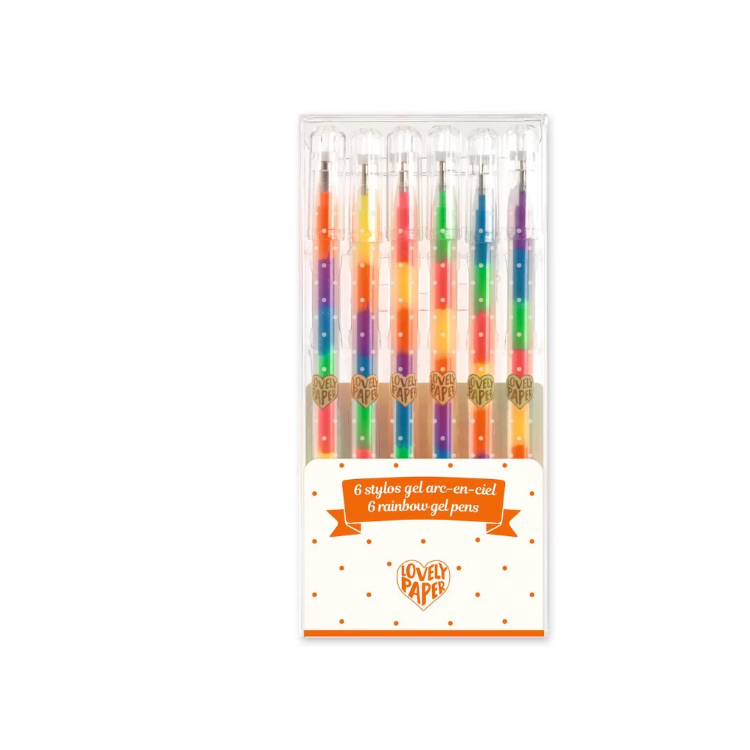 The Decorators: Set Djeco 6 pixuri cu gel multicolore