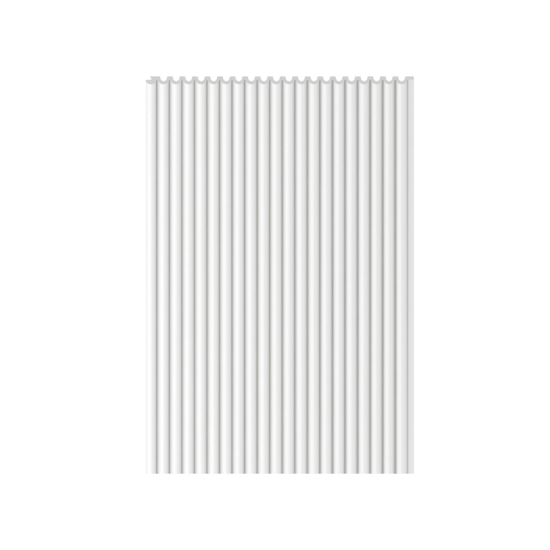 The Decorators: Riflaj decorativ Alb - Linerio XS -Line Oval - 1 buc