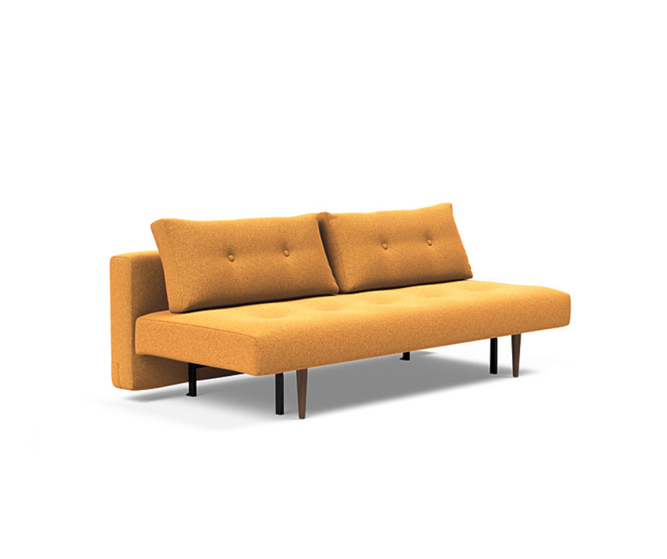 Canapea extensibila Recast Dark Styletto Bouclé Ochre 140x200 cm