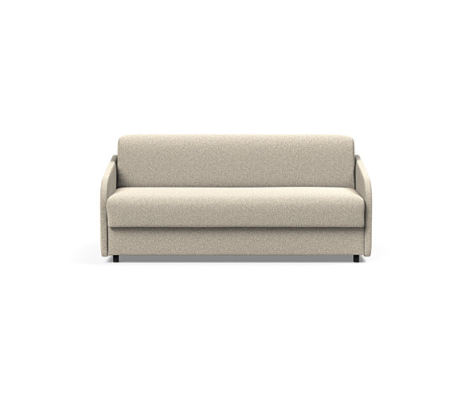 Canapea extensibila Eivor Bouclé Beige Spring Mattress 140x195cm
