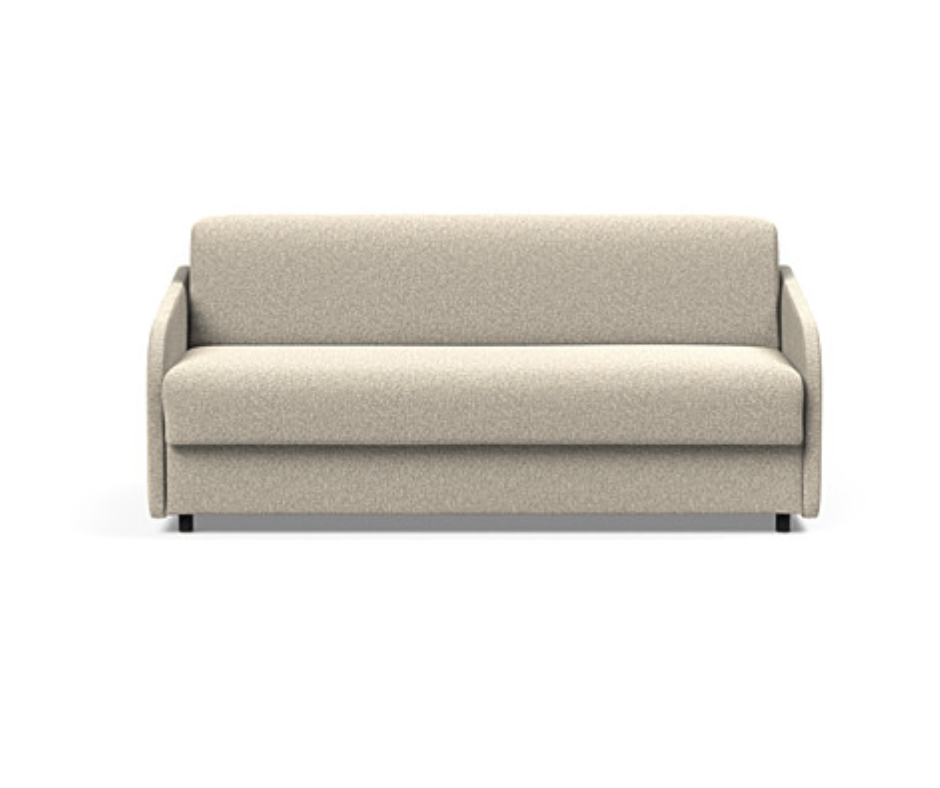 Canapea extensibila Eivor Bouclé Beige Dual Mattress 160x195cm