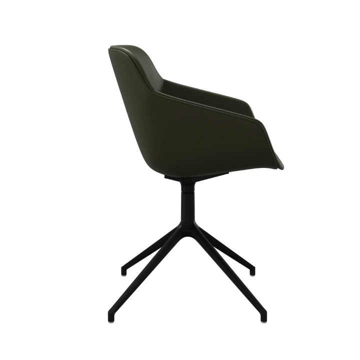 The Decorators: Scaun BoConcept Vienna cu functie de pivotare olive green Nordic Grain