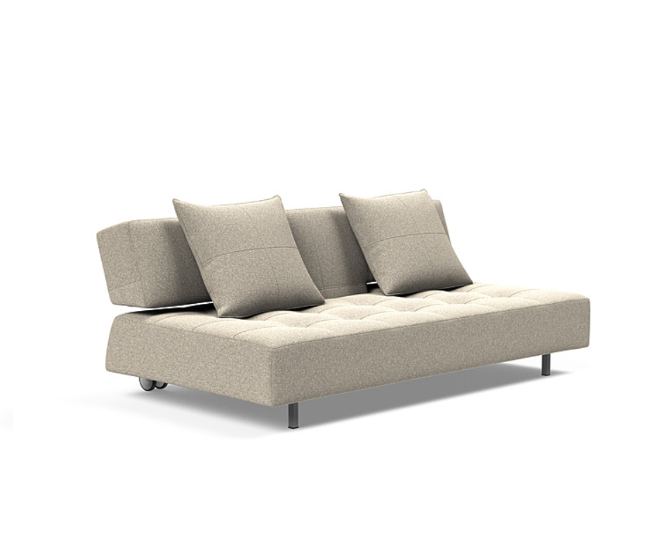 Canapea extensibila Long Horn D.E.L. Bouclé Beige 140x210 cm