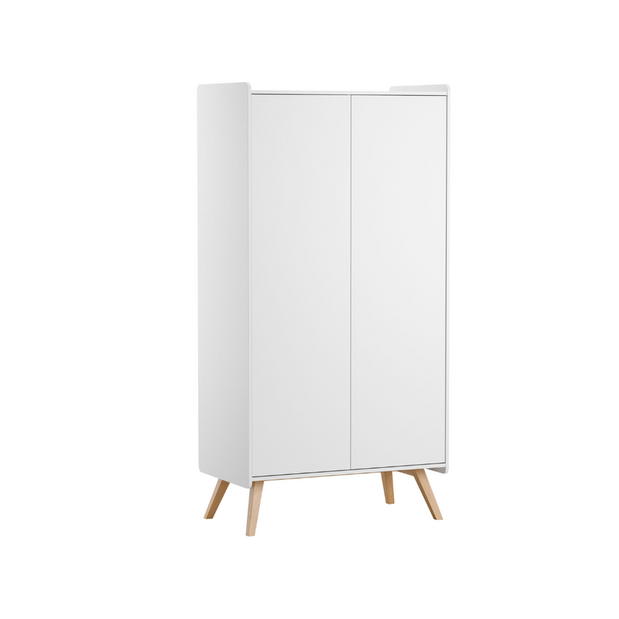 The Decorators: Dulap cu 2 usi VOX Baby Vintage White 100x200cm