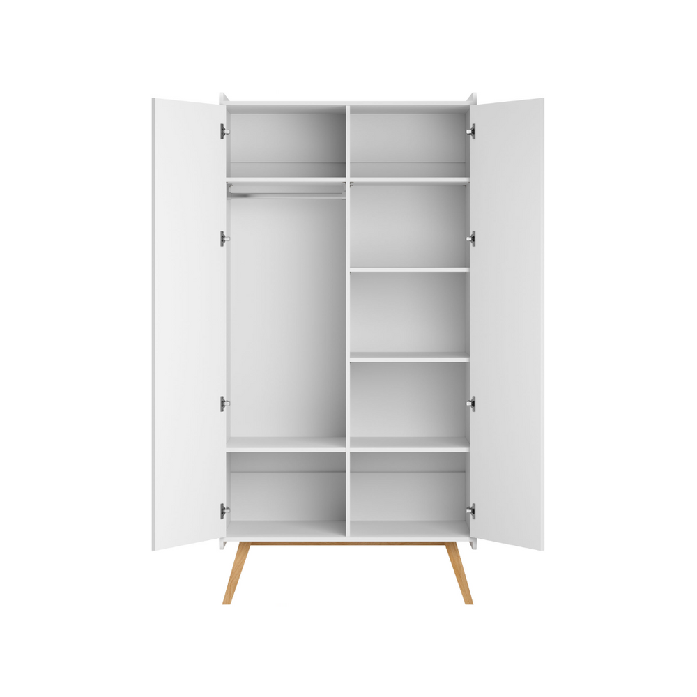 The Decorators: Dulap cu 2 usi VOX Baby Vintage White 100x200cm