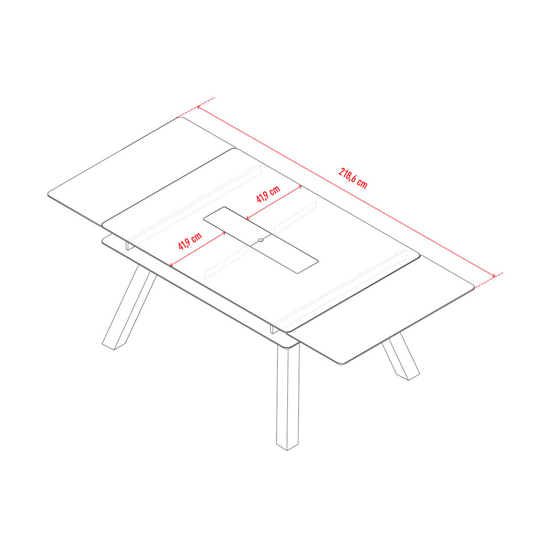 The Decorators: Masa dining extensibila VOX 4 You Fresh 140/180/220x100 cm