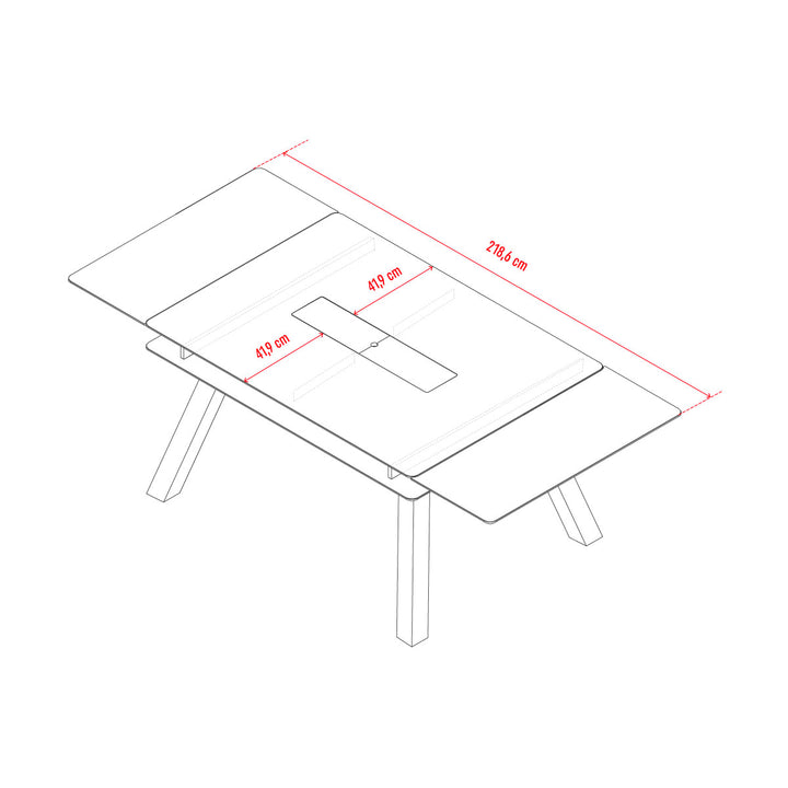 The Decorators: Masa dining extensibila VOX 4 You Fresh 140/180/220x100 cm