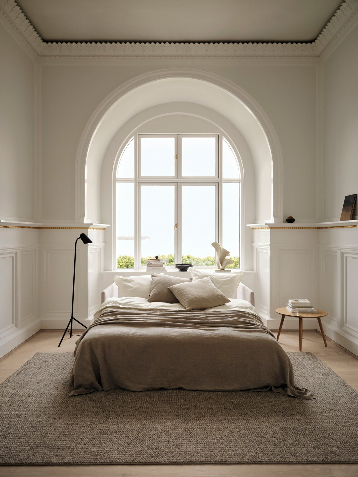 Canapea extensibilă BoConcept Lucerne, tapițerie bej Frisco — detaliu