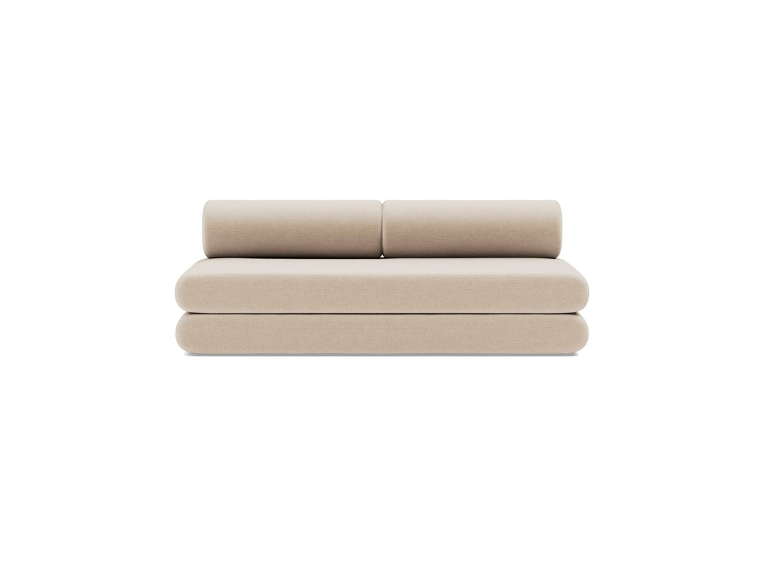 Canapea extensibila Circlus cu perne rotunde Esina Almond 180x200cm