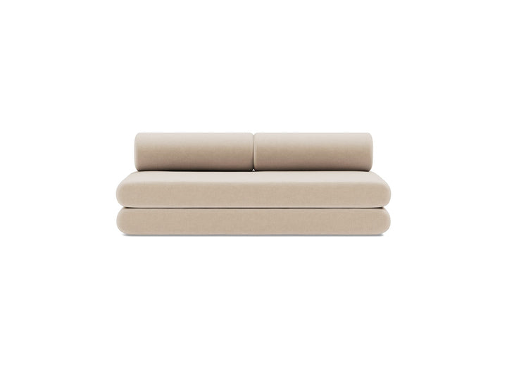 Canapea extensibila Circlus cu perne rotunde Esina Almond 180x200cm