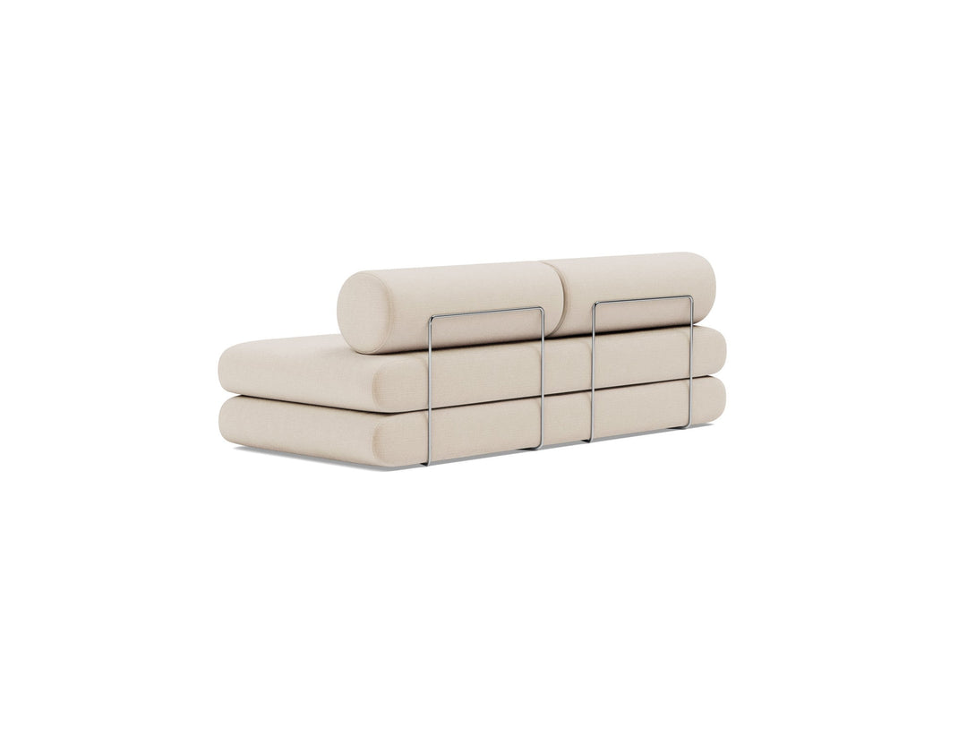 Canapea extensibila Circlus cu perne rotunde Esina Almond 180x200cm