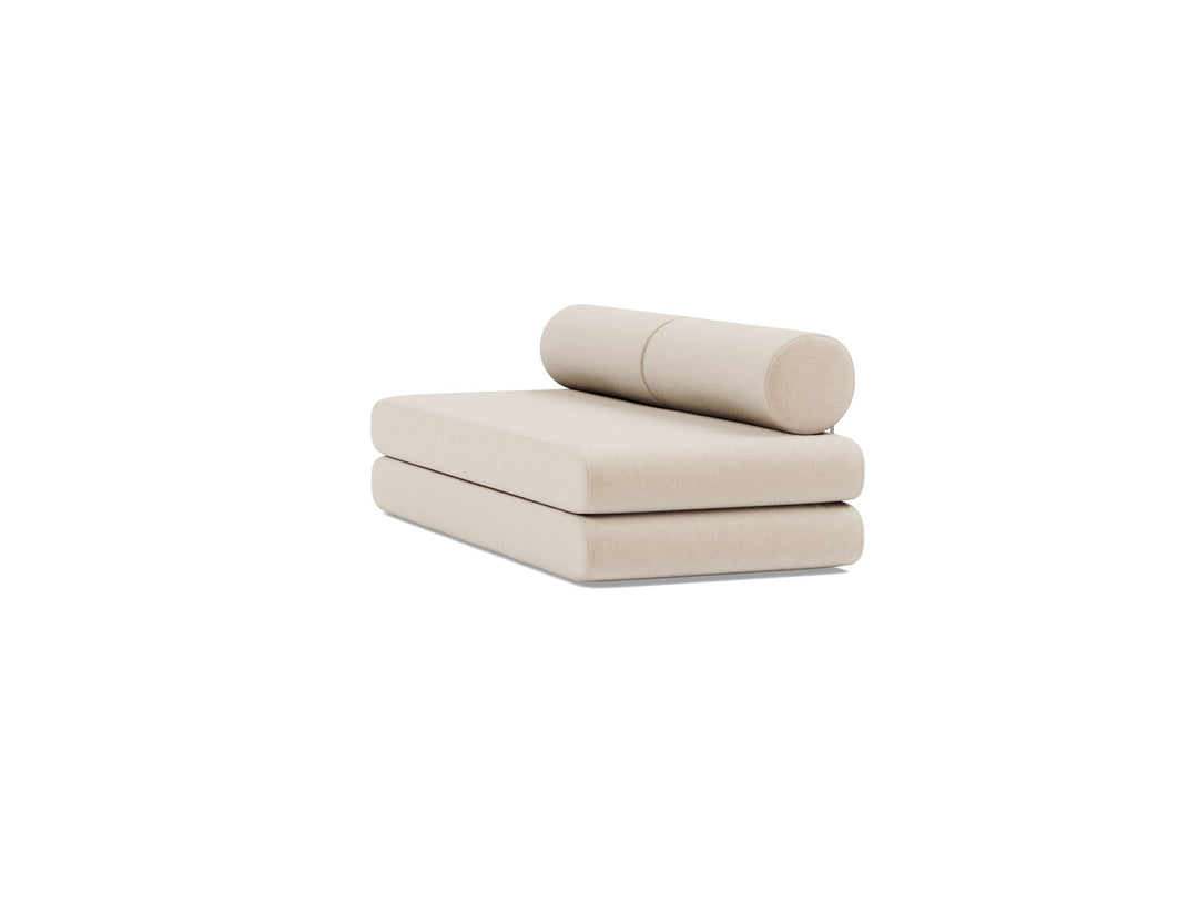 Canapea extensibila Circlus cu perne rotunde Esina Almond 180x200cm