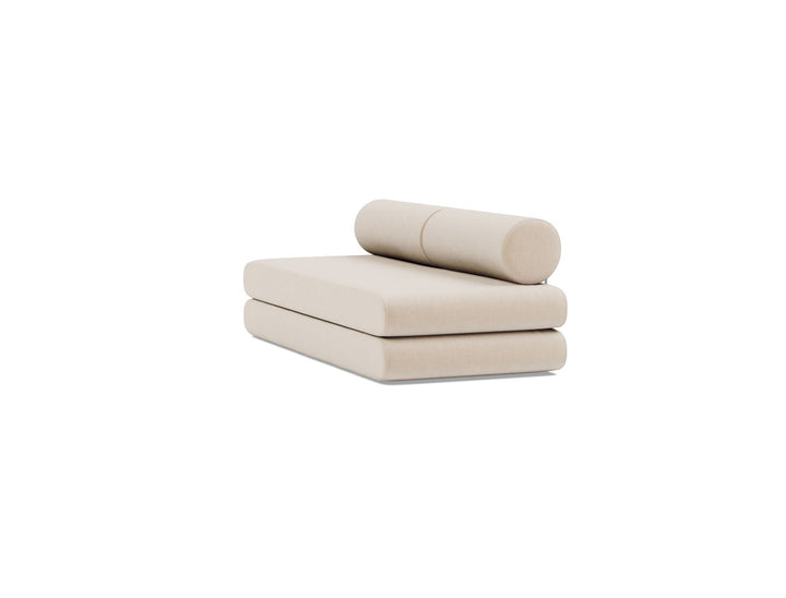Canapea extensibila Circlus cu perne rotunde Esina Almond 180x200cm