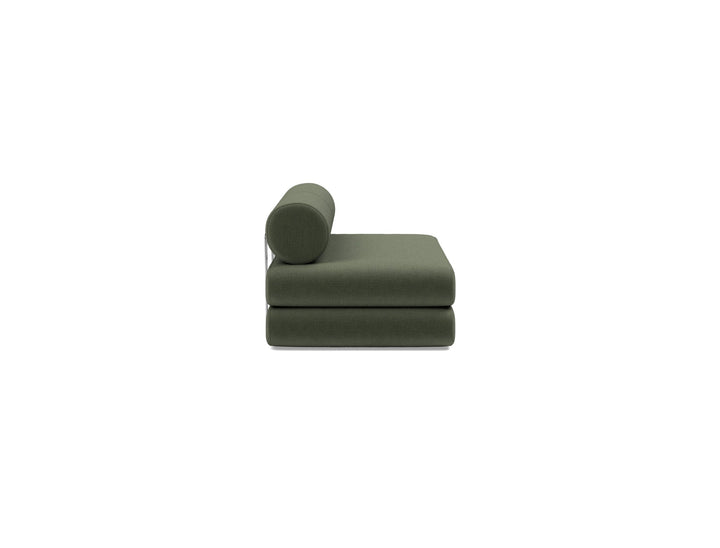 Canapea extensibila Circlus cu perne rotunde Esina Olive Green 180x200cm