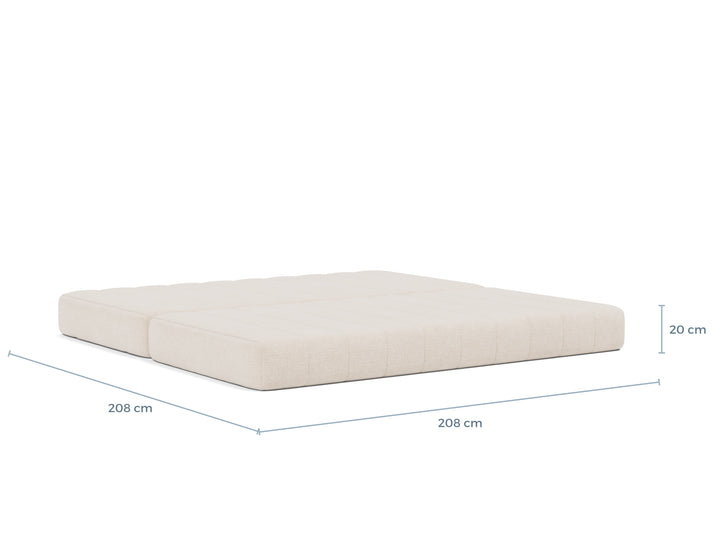 Canapea extensibila CozyPad Taura Cappuccino 208x208cm