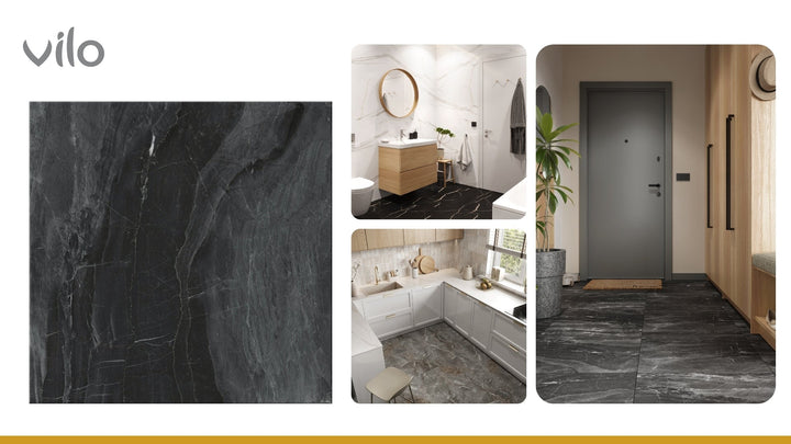 Pardoseala SPC Stone VOX 60x60 Dark Stone, 1 cutie 1.44 mp VOX Profile