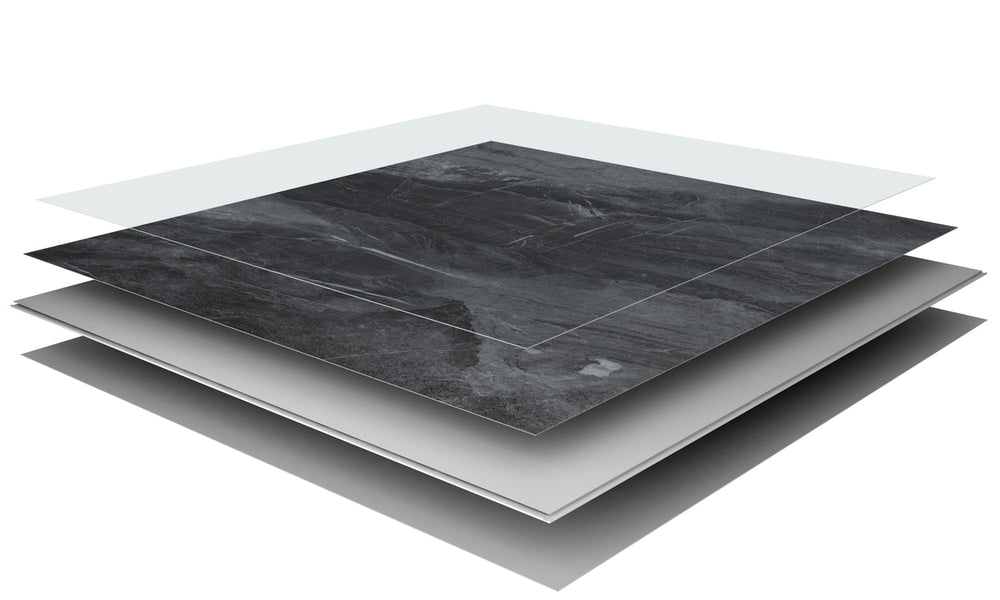 Pardoseala SPC Stone VOX 60x60 Dark Stone, 1 cutie 1.44 mp VOX Profile