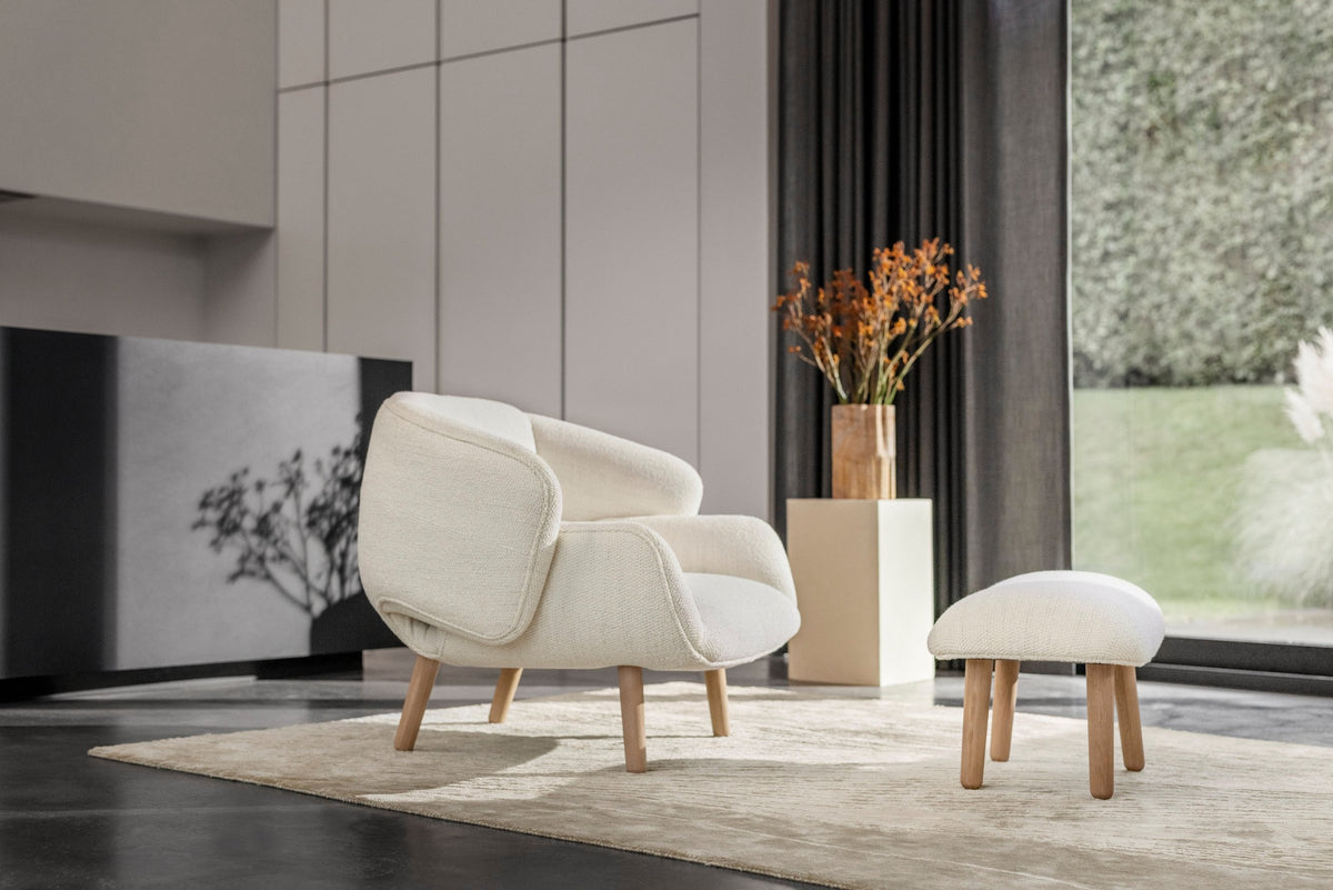 Taburet BoConcept fusion, gri deschis Frisco — detaliu