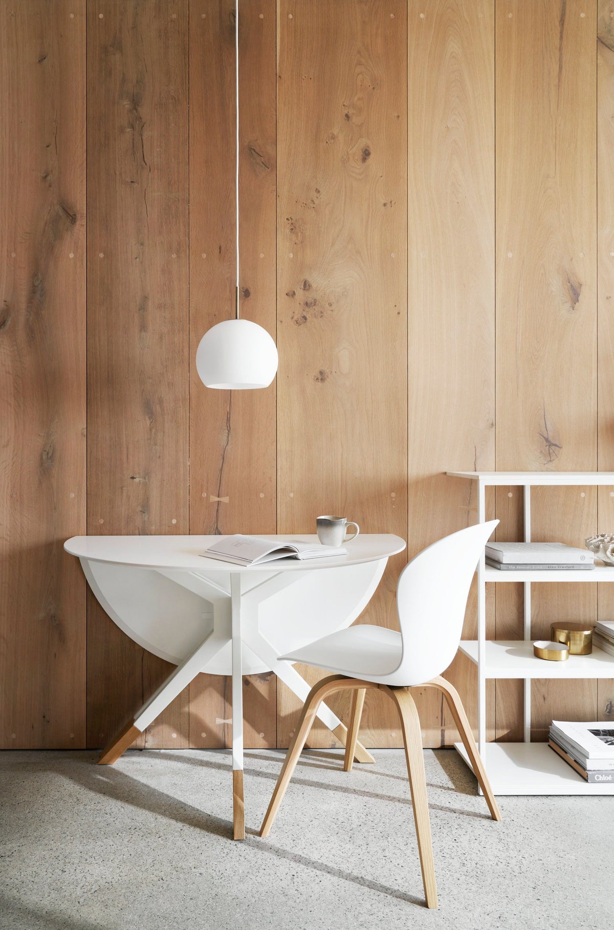 Masa dining BoConcept Billund cu blat rabatabil — detaliu