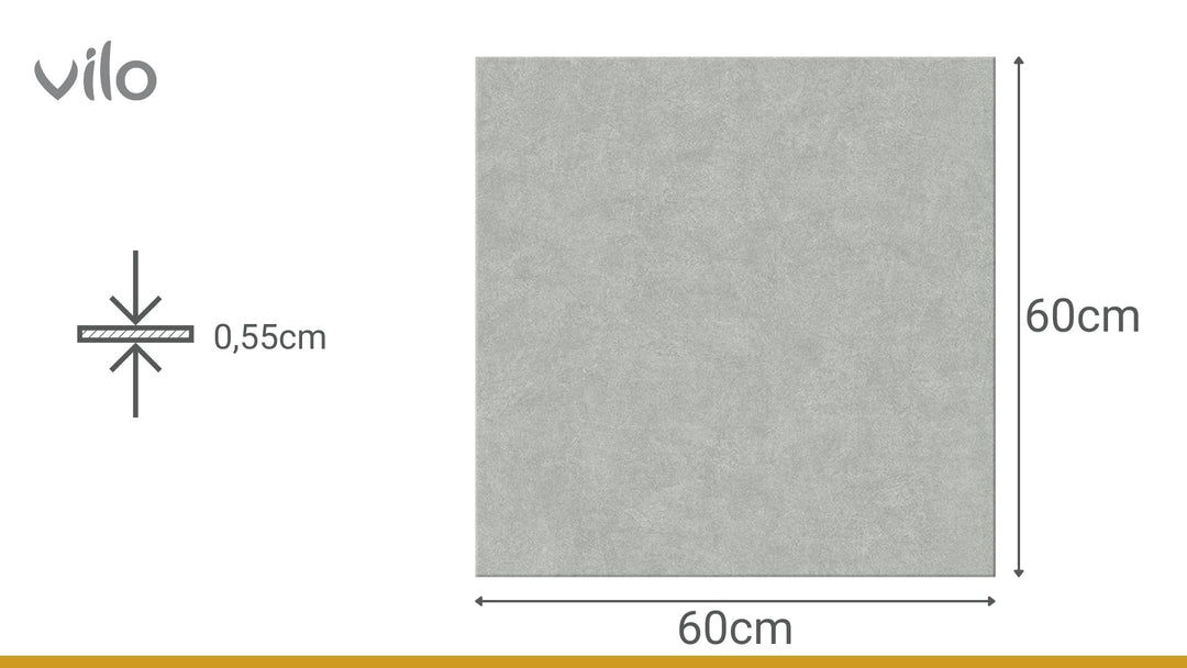 Pardoseala SPC Stone VOX 60x60 Concrete Light, 1 cutie 1.44 mp VOX Profile