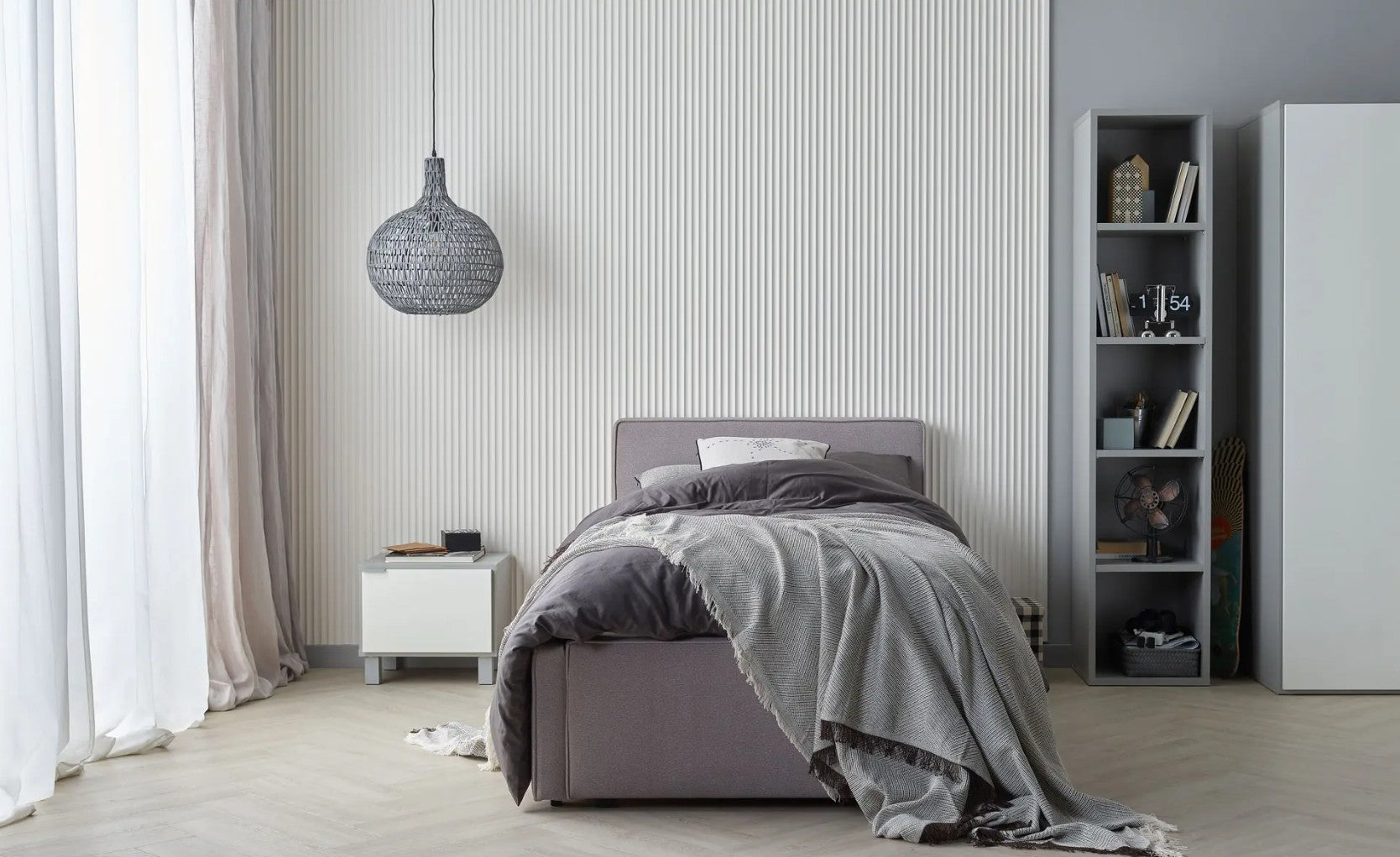 Riflaj decorativ Alb -Linerio XS -Line Wave- 1 buc – The