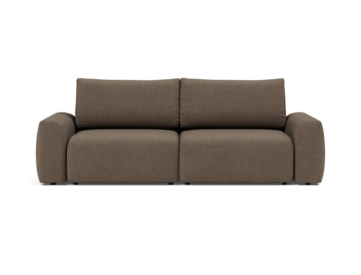Canapea extensibila Norum cu brate masive Esina Cedar Brown 145x200cm
