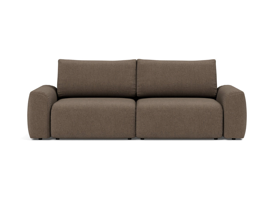 Canapea extensibila Norum cu brate masive Esina Cedar Brown 145x200cm