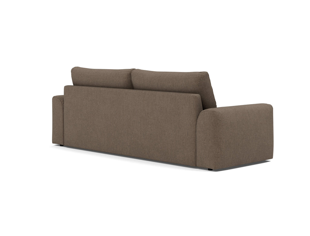Canapea extensibila Norum cu brate masive Esina Cedar Brown 145x200cm