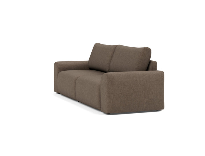 Canapea extensibila Norum cu brate masive Esina Cedar Brown 145x200cm