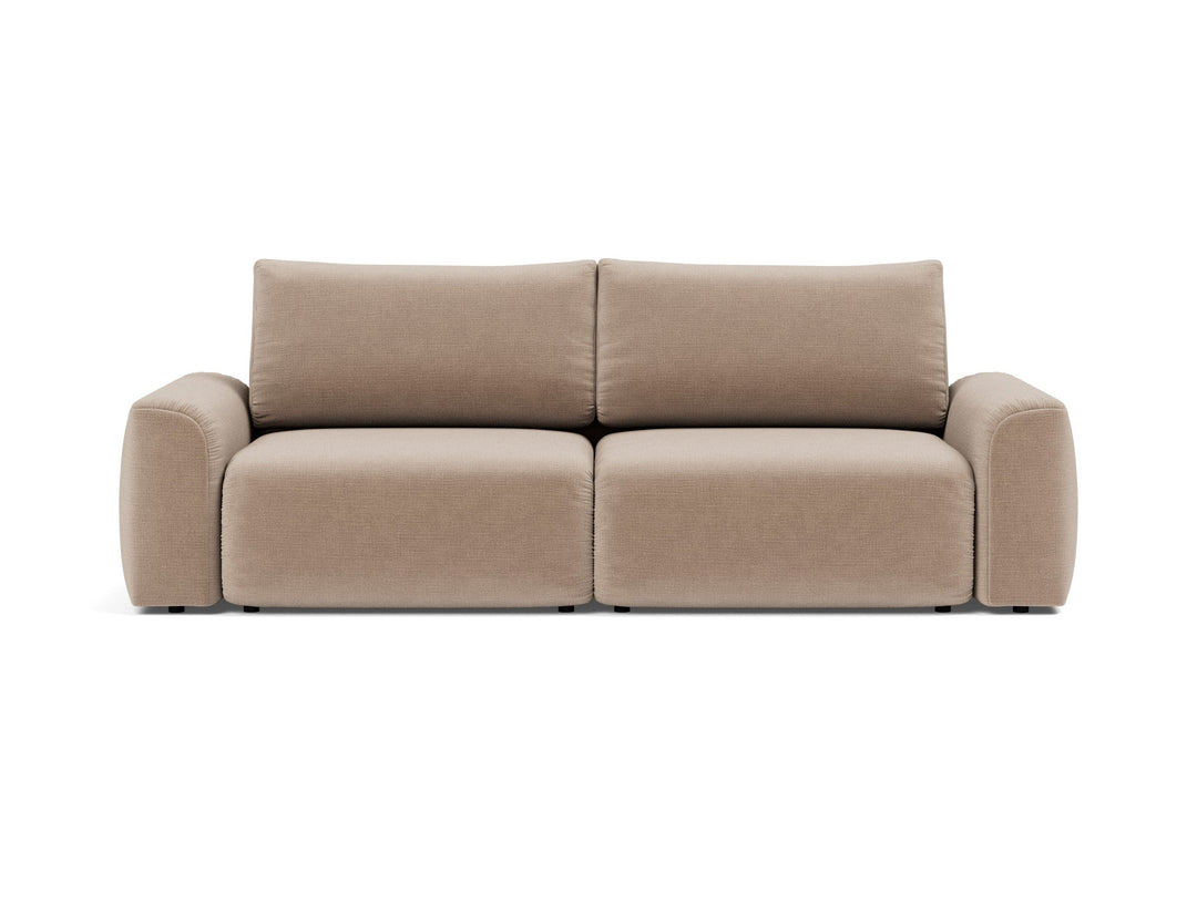 Canapea extensibila Norum cu brate masive Esina Mocha 145x200cm