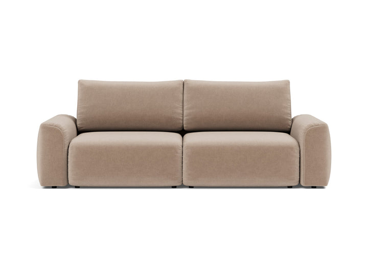 Canapea extensibila Norum cu brate masive Esina Mocha 145x200cm