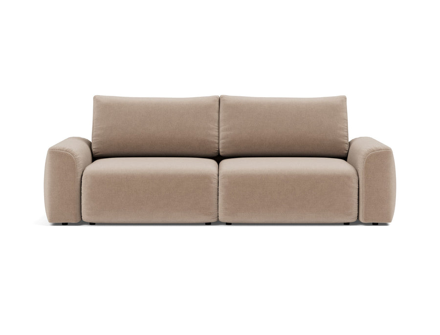 Canapea extensibila Norum cu brate masive Esina Mocha 145x200cm