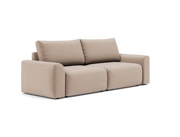 Canapea extensibila Norum cu brate masive Esina Mocha 145x200cm