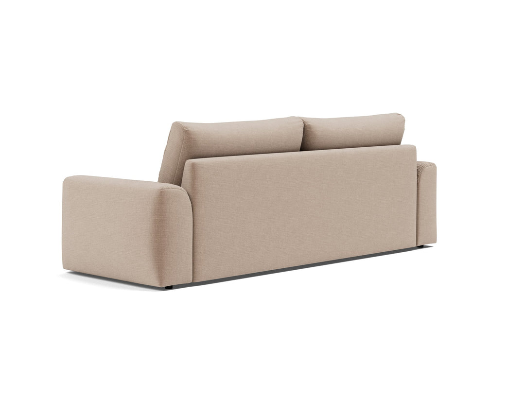 Canapea extensibila Norum cu brate masive Esina Mocha 145x200cm