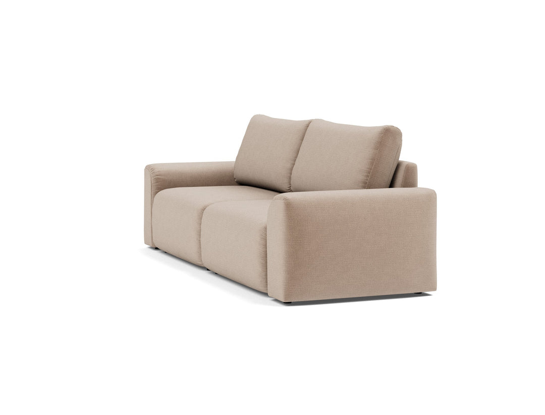 Canapea extensibila Norum cu brate masive Esina Mocha 145x200cm