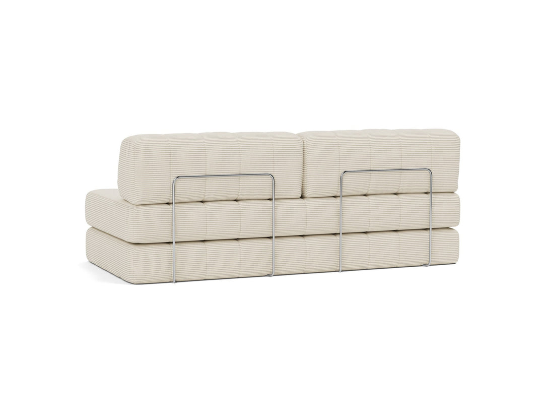 Canapea extensibila CozyPad Corduroy Ivory 208x208cm