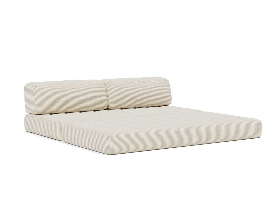 Canapea extensibila CozyPad Corduroy Ivory 208x208cm