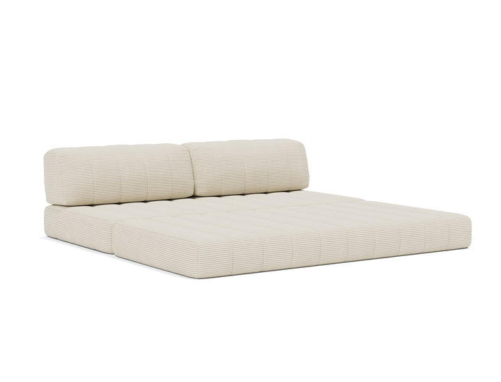 Canapea extensibila CozyPad Corduroy Ivory 208x208cm