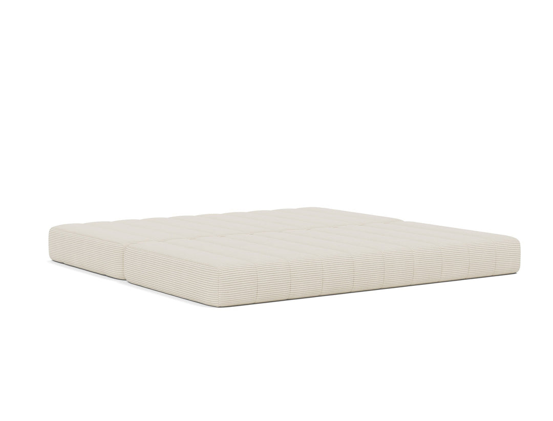 Canapea extensibila CozyPad Corduroy Ivory 208x208cm
